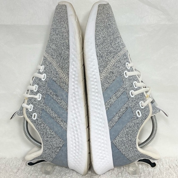Adidas Womens Grey Cloudfoam Casual Comfy Lightweight Lace Up Sneaker Sz US 9.5 - Picture 6 of 11